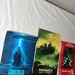Godzilla Monarch Kong Movie Posters ‘King of Monsters Kaiju limited NYCC 2023